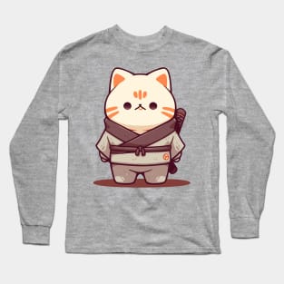 Samurai cat Long Sleeve T-Shirt